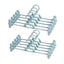 Seamless Household Retractable Pants Rack Buckle Clothes Clip Inner Hanger Blue Carousel 8
