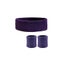 Wristbands Headband Sweatbands Band For Sport Tennis Badminton Yoga Cotton Purpl Carousel 1