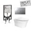 END OF LINE: SIGNATURE WALL HUNG PAN WITH PARISI INWALL CISTERN & PP PACKAGE Carousel 1