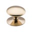 Tradco 3669PB Victorian Cupboard Knob Polished Brass 50mm Carousel 1