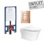 END OF LINE: SIGNATURE WALL HUNG TOILET PACKAGE WITH GROHE INWALL CISTERN + PP Carousel 1