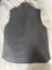 OSCAR EIDE DARK GREY & BLACK MADE IN NZ PURE WOOL VEST WITH LEATHER TRIM SIZE M Carousel 4
