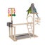Bird Playground Parrot Playstand Wood Bird Perches Stand, Bird Play Gym Playp Carousel 1