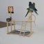 Bird Playground Parrot Playstand Wood Bird Perches Stand, Bird Play Gym Playp Carousel 2