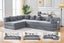 SINDARA Modular Compressed Sofa/Folding Sofa Bed Range (Grey) Carousel 1