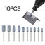 10PCS Mounted Points Grinding Wheel Head Kits Abrasive Stone Heads Polishing Carousel 2