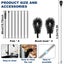 Gutter Cleaning Tool Practical Gutter Cleaning Brush with 10.5Ft Removable Po Carousel 2