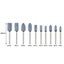 10PCS Mounted Points Grinding Wheel Head Kits Abrasive Stone Heads Polishing Carousel 9