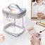 Makeup Bag - Large Capacity Travel Cosmetic Bag, Portable Leather Waterproof Carousel 4