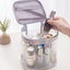 Makeup Bag - Large Capacity Travel Cosmetic Bag, Portable Leather Waterproof Carousel 5