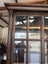 Quality Vintage Solid Oak Beveled Glass Bookcase Cabinet Carousel 12