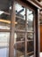 Quality Vintage Solid Oak Beveled Glass Bookcase Cabinet Carousel 13