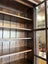 Quality Vintage Solid Oak Beveled Glass Bookcase Cabinet Carousel 16