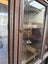 Quality Vintage Solid Oak Beveled Glass Bookcase Cabinet Carousel 4