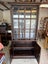 Quality Vintage Solid Oak Beveled Glass Bookcase Cabinet Carousel 3