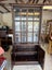 Quality Vintage Solid Oak Beveled Glass Bookcase Cabinet Carousel 18