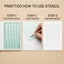 Printtoo Reusable Mini Circle Template Drawing Stencil with 70 Multi-Circles Carousel 3