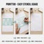Printtoo Transparent Ellipse Template Stencil, 2mm Green Acrylic Geometry Carousel 5