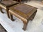 Quality PAIR Vintage Chinese Solid Elm Side Table or Bedside Tables Carousel 9