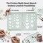 Printtoo Heart Shape Template Ruler, 2 mm Transparent Acrylic Drawing Stencil Carousel 3