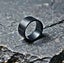 Black Steel Band Ring XD2DC-6 Carousel 5