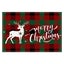 Christmas Placemats, 12x17.7 Inch White Merry Christmas Red Plaid Xmas Place Carousel 1