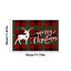 Christmas Placemats, 12x17.7 Inch White Merry Christmas Red Plaid Xmas Place Carousel 3