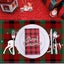 Christmas Placemats, 12x17.7 Inch White Merry Christmas Red Plaid Xmas Place Carousel 4