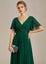 Darnika short sleeve chiffon evening or bridesmaid dress Carousel 6