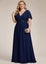 Darnika short sleeve chiffon evening or bridesmaid dress Carousel 12