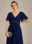 Darnika short sleeve chiffon evening or bridesmaid dress Carousel 14