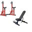Squat Rack and Adjustable Bench Carousel 1