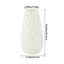 Unbreakable Vase for Flowers,Ceramic Look Plastic Vase for Home Decor,Living Carousel 3