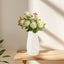 Unbreakable Vase for Flowers,Ceramic Look Plastic Vase for Home Decor,Living Carousel 5