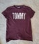 Tommy S/S Tee Aubergine Red Small Carousel 1