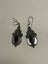 Sterling and black stone earrings Carousel 1