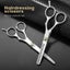 2pcs 6" Salon Hairdressing Scissors Hair Barber Shears Cutting Thinning Tool Set Carousel 5