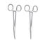 14cm Pets Grooming Ear Hair Puller Curved Locking Tweezer Hemostat Forcep Carousel 15