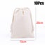 10PCS Drawstring Storage Bags Cotton Calico Bags Tote snack Gift Bags Bulk Carousel 15