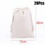 10PCS Drawstring Storage Bags Cotton Calico Bags Tote snack Gift Bags Bulk Carousel 16