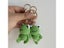 Green Handmade Crochet Frog Keychain For Kids Backpack Carousel 7