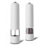 2PCS Electric Salt and Pepper Mill Grinder Set Shaker Automatic Battery Operated Carousel 5
