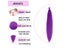 Long Yaki Straight Synthetic Purple Ponytail For DIY Braiding Carousel 4