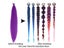 Long Yaki Straight Synthetic Purple Ponytail For DIY Braiding Carousel 5