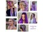Long Yaki Straight Synthetic Purple Ponytail For DIY Braiding Carousel 7
