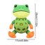 Frog Shape Dog Toy Interactive Fun Game Green Frog Dog Chew Toy with Sound Carousel 7