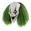 Scary Halloween Clown Mask with Green Glow in the Dark Adult Clown Mask Carousel 6