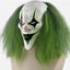 Scary Halloween Clown Mask with Green Glow in the Dark Adult Clown Mask Carousel 9