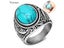 Titanium Steel Inlaid Black Onyx Retro Ring For Men Party Accessory Carousel 3