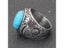 Titanium Steel Inlaid Black Onyx Retro Ring For Men Party Accessory Carousel 6